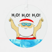 Personalisiertes Schwimmen Ornament Aus Metall (Vorderseite)