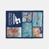 Personalisiertes Schwimmfoto Sammelbegriff Schwimm Fleecedecke (Vorderseite (Horizontal))