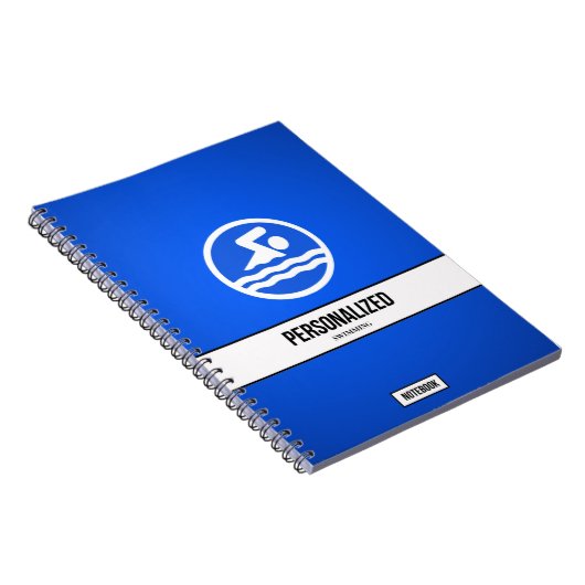 Personalisiertes SchwimmNotebook Notizblock (Rechte Seite)