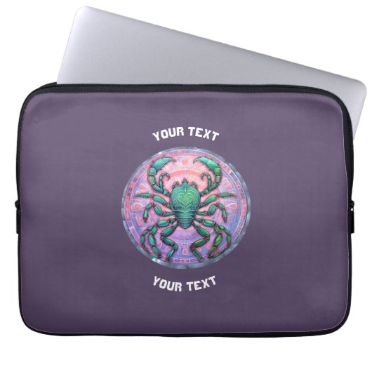 PERSONALISIERTES Scorpio ZODIAC SIGN Laptopschutzhülle (Vorderseite)