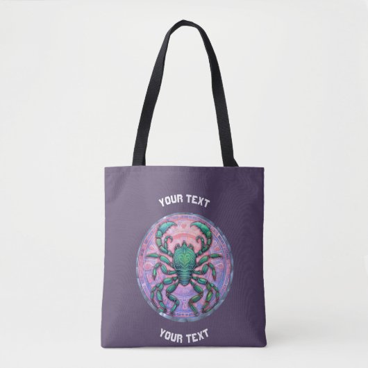 PERSONALISIERTES Scorpio ZODIAC SIGN Tasche (Vorderseite)