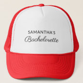 Personalisiertes Script Bachelorette Weekend Party Truckerkappe (Vorderseite)