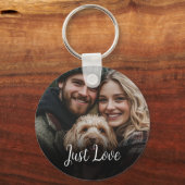 Personalisiertes Script-Foto Schlüsselanhänger (Vorderseite)