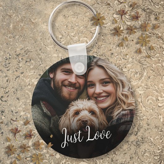 Personalisiertes Script-Foto Schlüsselanhänger