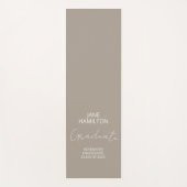 Personalisiertes Script-Graduate-Geschenkmatte Yogamatte (Vorderseite)