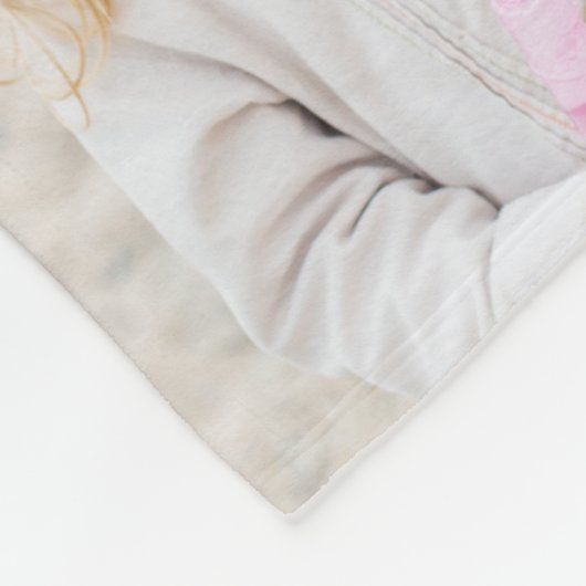 Personalisiertes Script Liebe You Oma 8 Foto Fleecedecke (Ecke)