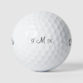 Personalisiertes Script Monogram Callway Warbirdr Golfball (Vorderseite)