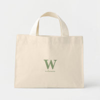 Personalisiertes Script Monogram Initial & Name Gr