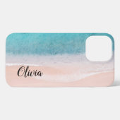 Personalisiertes Script Ocean Beach iPhone Case iPhone Hülle (Rückseite (Horizontal))