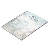 Personalisiertes Sea Beach Front Hütte Gästebuch Notizblock (Linke Seite)