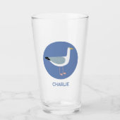 Personalisiertes Seagull-Bierglas Glas (Vorderseite)