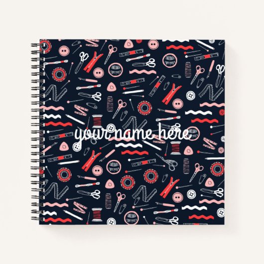 Personalisiertes Seamress-Notebook Notizblock (Vorderseite)