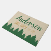 Personalisiertes See-Haus u. Fußmatte (Schrägansicht)