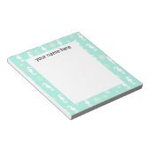 Personalisiertes Seepferd Notepad Notizblock (angewinkelt)