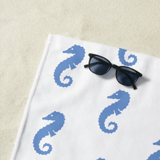 Personalisiertes Seepferd Strandtuch (Beispiel)