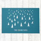 Personalisiertes Segelboot Fußmatte