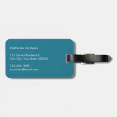 Personalisiertes Segelboot Gepäckanhänger (Rückseite horizontal)