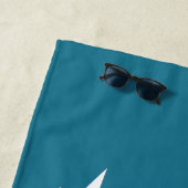 Personalisiertes Segelboot Strandtuch (Beispiel)