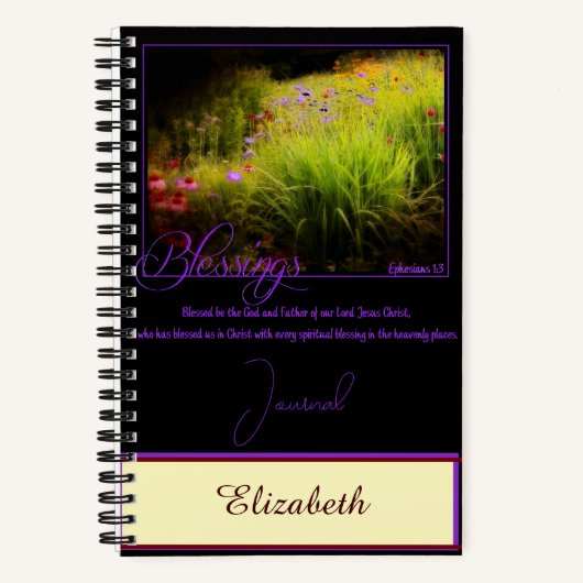 Personalisiertes Segen-Journal Notizblock (Vorderseite)