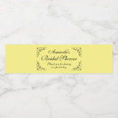 Personalisiertes, sehr elegantes Brautparty Party Wasserflaschenetikett (Einzelnes Label)