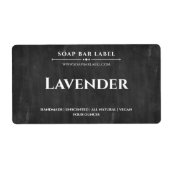 Personalisiertes Seifenetikett Schwarze Khalkboard (Vorne)