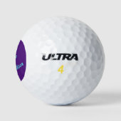 Personalisiertes Selbstmordbewusstsein verschwinde Golfball (Logo)