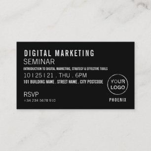 Personalisiertes Seminar/Konferenzticket Einladung