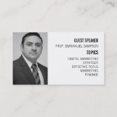 Personalisiertes Seminar/Konferenzticket Einladung (Rückseite)