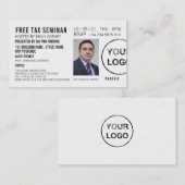 Personalisiertes Seminar/Konferenzticket Einladung (Vorne/Hinten)