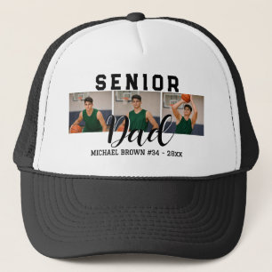 Personalisiertes Senior Night Basketball Dad Gesch Truckerkappe