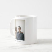 Personalisiertes sentimentales Erinnerungsstück mi Kaffeetasse (Vorderseite Links)