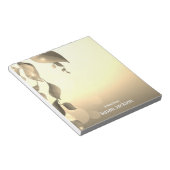 Personalisiertes Sepia Colored Magical Floral Note Notizblock (angewinkelt)