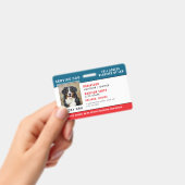 Personalisiertes Service-Dog-Abzeichen Ausweis (Handheld)