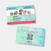 Personalisiertes Service-Dog-Abzeichen Ausweis (Vorder- & Rückseite)