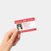 Personalisiertes Service-Dog-Abzeichen Ausweis (Handheld)