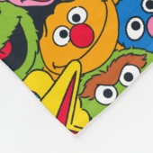 Personalisiertes Sesamstraße-Crew-Muster Fleecedecke (Ecke)