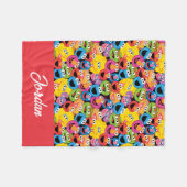 Personalisiertes Sesamstraße-Muster Fleecedecke (Vorderseite (Horizontal))