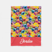 Personalisiertes Sesamstraße-Muster Fleecedecke (Vorderseite)