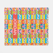 Personalisiertes Sesamstrassenmuster Fleecedecke (Vorderseite (Horizontal))