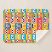 Personalisiertes Sesamstrassenmuster Sherpadecke (Vorderseite (Horizontal))