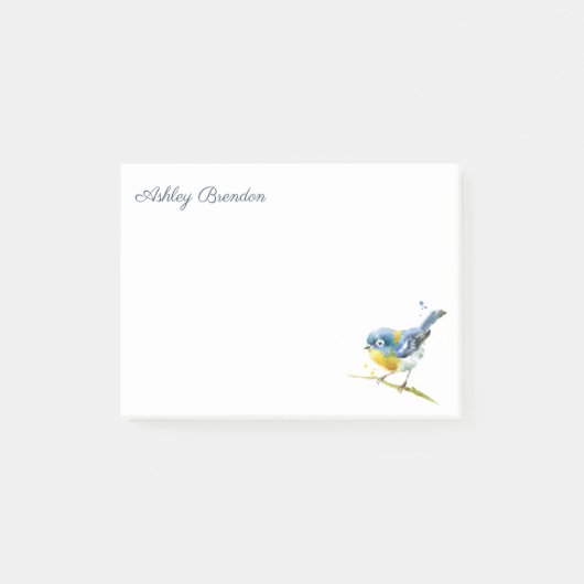 Personalisiertes Set für Vogelschutzbriefe mit 50 Post-it Klebezettel (Vorderseite)
