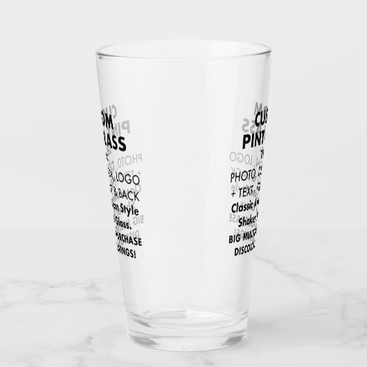 Personalisiertes Shaker Pint Glas 16oz (Links)