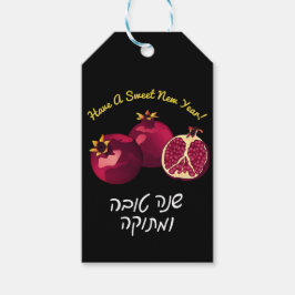 Personalisiertes Shanah Tovah-Granatapfel Geschenkanhänger