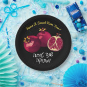 Personalisiertes Shanah Tovah-Granatapfel Pappteller (Party)