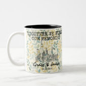 Personalisiertes Shanghai Memory - Line Art Sehens Zweifarbige Tasse (Links)