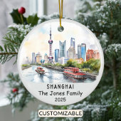 Personalisiertes Shanghai-Ornament, China Keramik Ornament