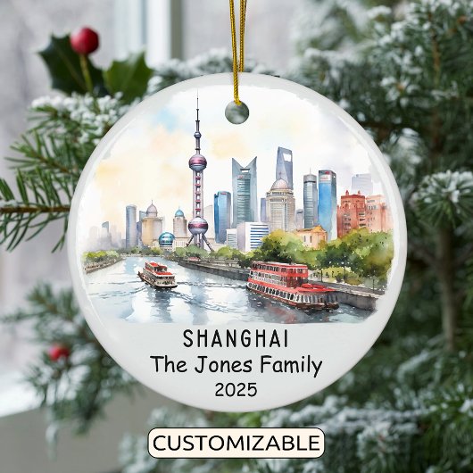 Personalisiertes Shanghai-Ornament, China Keramik Ornament