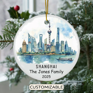 Personalisiertes Shanghai-Ornament, China Keramik Ornament