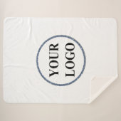 Personalisiertes Sherpa-Blanket-Logo Sherpadecke (Vorderseite (Horizontal))