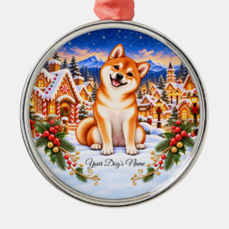 Personalisiertes Shiba Inu-Ornament, benutzerdefin Ornament Aus Metall